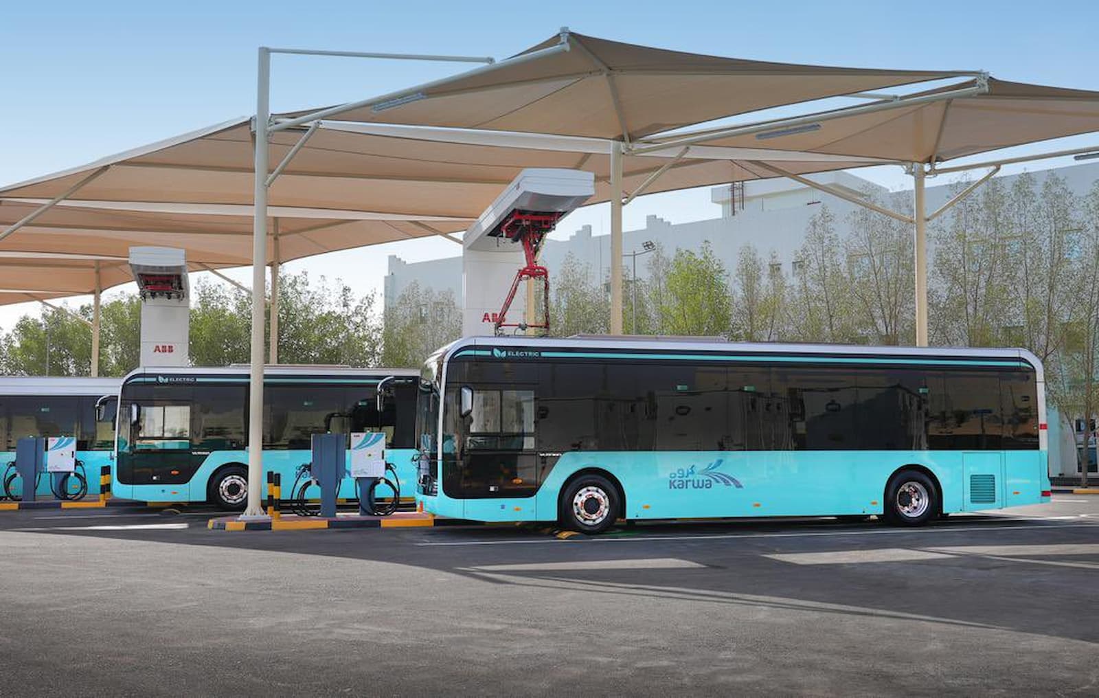 Pilot operation of electric bus charging station at Mowasalat launched