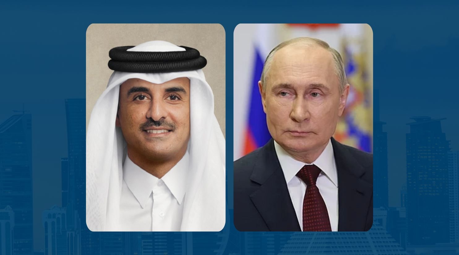 HH The Amir receives telephone call from Russian President